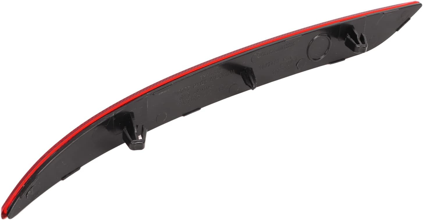 Reflector de parachoques trasero para Tesla Model 3 2017 a 2023, lente roja, luz reflectora trasera de automóvil, repuesto de luces de parachoques