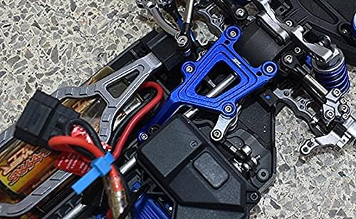 Placa superior delantera de aluminio para 110 Traxxas Ford GT 4-Tec 2.0 83056-44-Tec 3.0 93054-4 – Juego de 6 piezas Azul