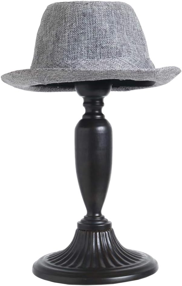 Owlgift Vintage Style Dome Shape Removable Metal Hat Rack, Cap, Wig Storage Holder Display Stand, Black (2pcs)