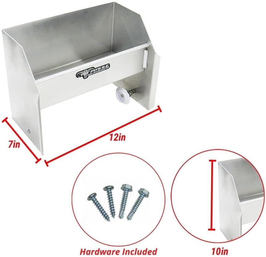 Organizador de almacenamiento de aluminio cerrado de estación de limpieza manual para garage, tienda, remolque Pit Posse 454