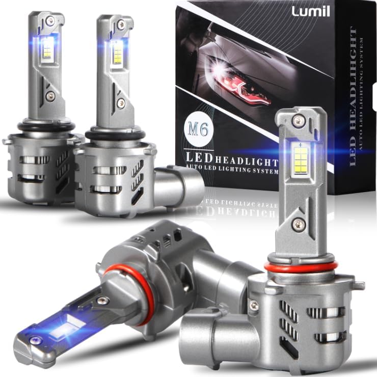Kit de bombillas combinadas 9005HB3 9006HB4 actualizadas 2024, 60000 lm, 800% más brillante, bombilla 9005 9006, 6500 K blanco frío, 60000 horas de