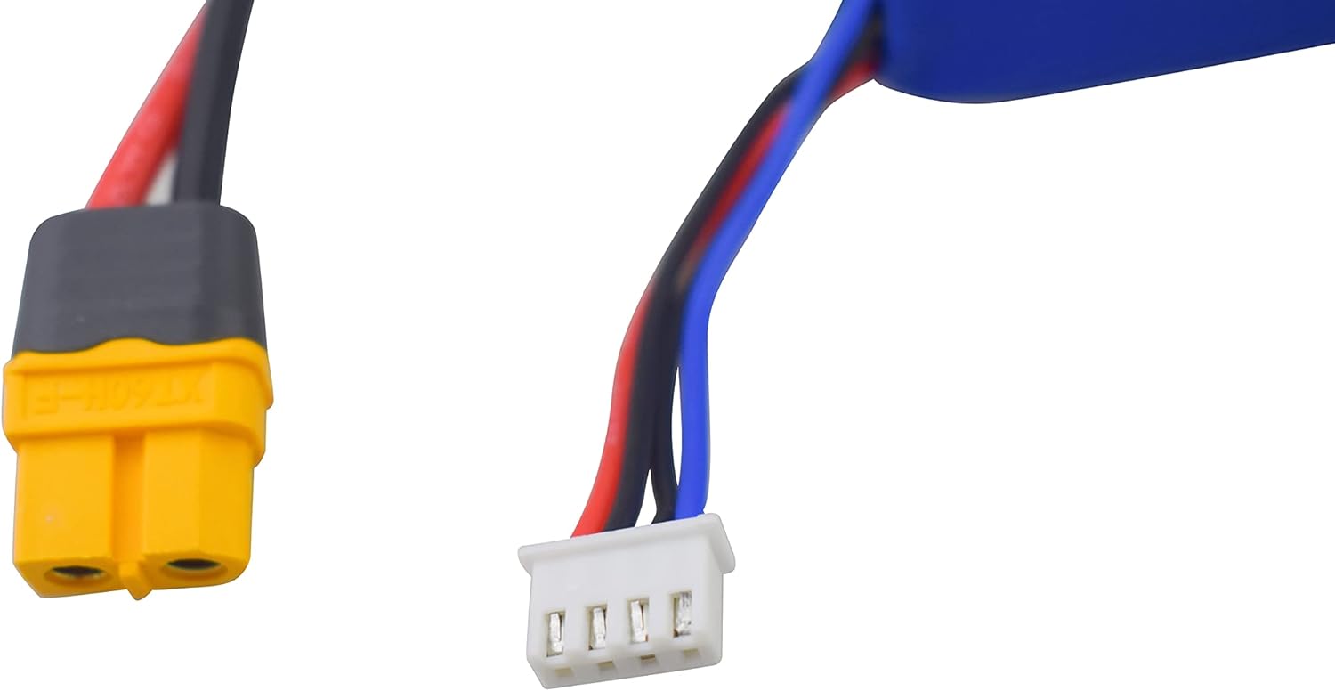 Fytoo Batería de litio para Udirc UDI010, motor sin escobillas, de alta velocidad, control remoto, accesorios para barcos, interfaz XT60, control