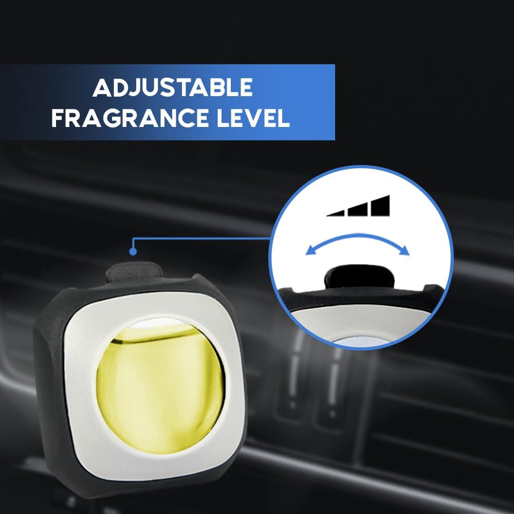 Air Jungles Clip para ambientador de automóvil con aroma a jengibre y limón, 6 clips de ventilación para ambientador, 0.1 fl oz cada uno,