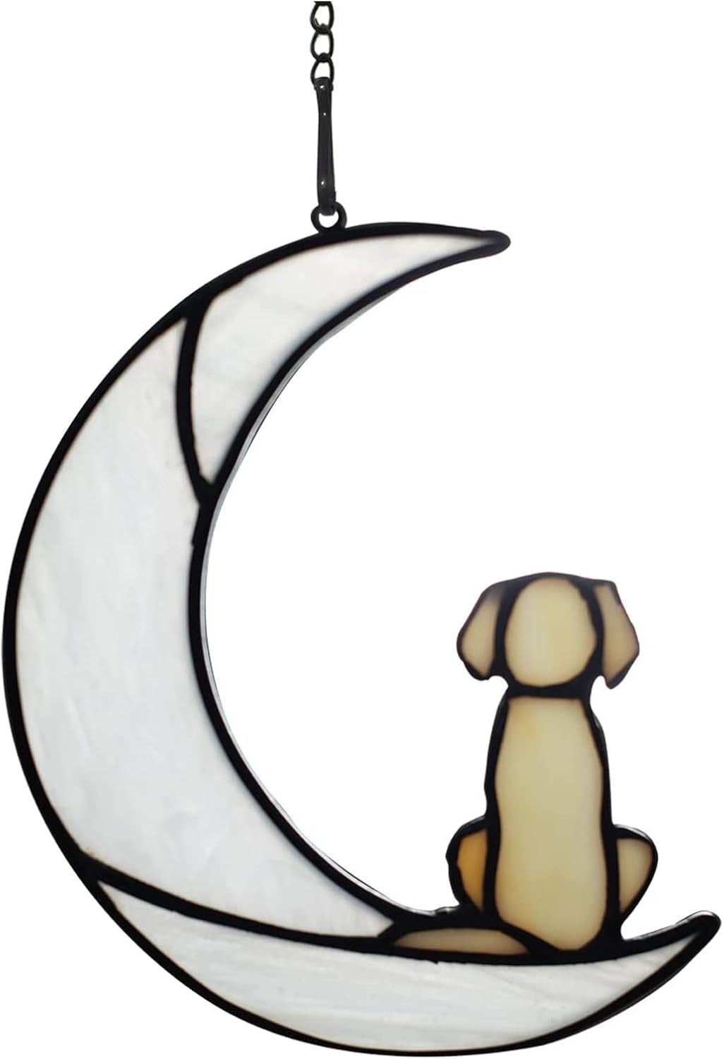 Regalos conmemorativos para perros con vitrales, para amantes de los perros, atrapasoles para paneles de ventana, adornos de Halloween, arte de