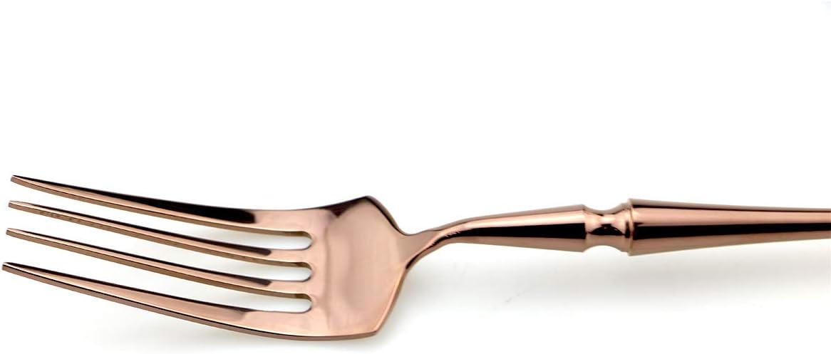 JASHII – Juego de vajilla de lujo de acero inoxidable 1810, juego de 5 piezas, brillante para restaurante, vajilla de cubiertos, 4