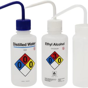 ULAB Juego de botellas de lavado científico, 1 de cada una para botellas de lavado de seguridad con ventilación automática de agua destilada y ULAB Juego de botellas de lavado científico, 1 de cada una para botellas de lavado de seguridad con ventilación automática de agua destilada y