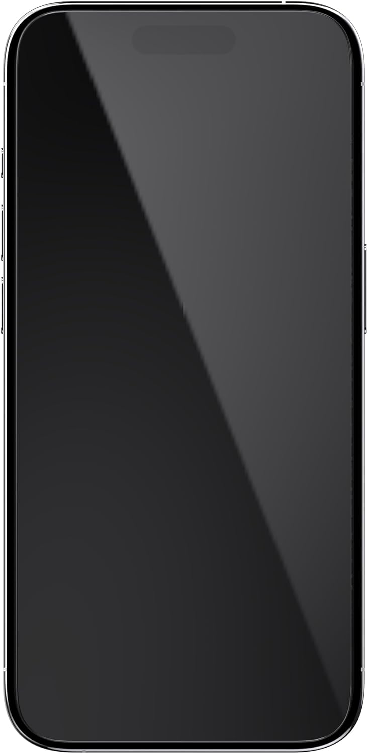 Speck Protector de pantalla de vidrio ultrafino, 6.1 pulgadas para iPhone 15 Pro, resistente a los golpes, fácil de instalar, ShieldView Glass,