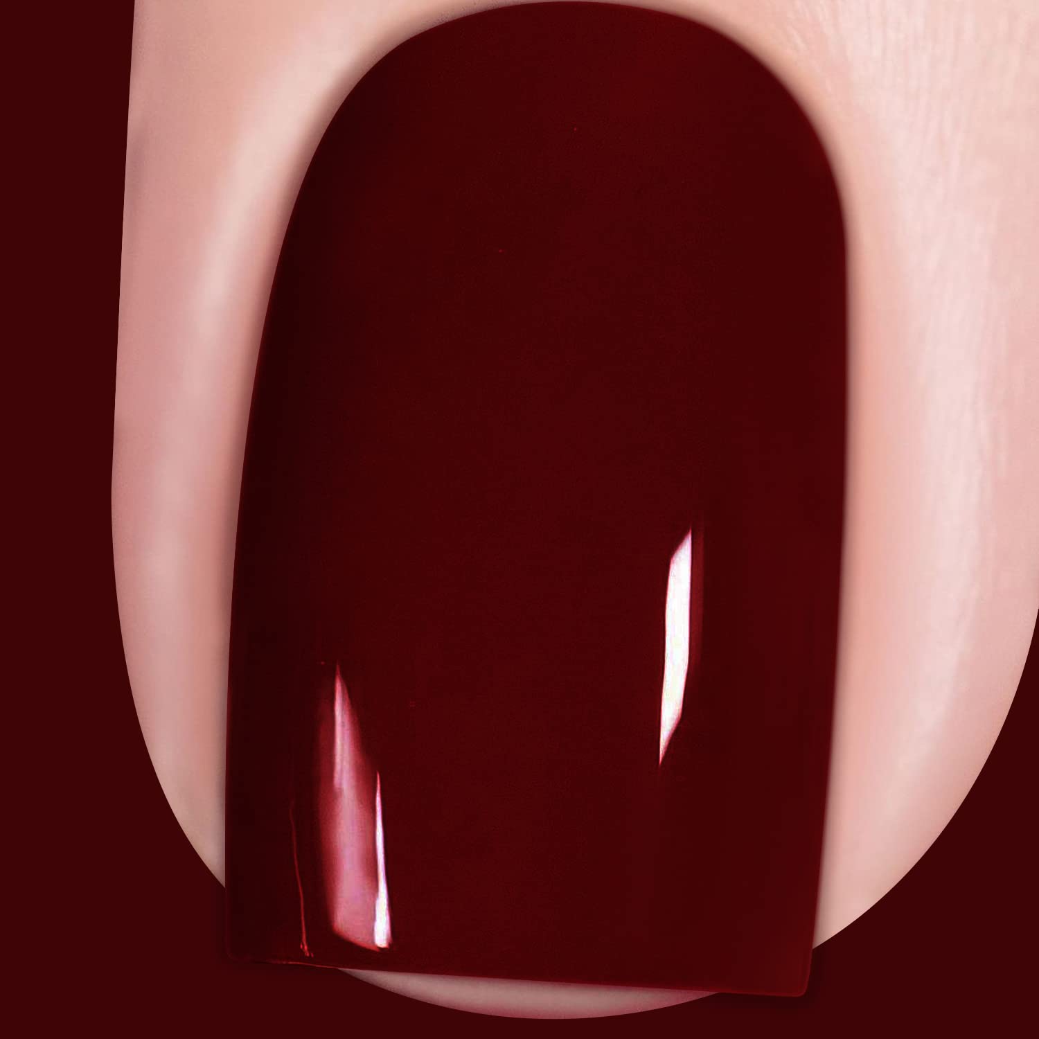 Vishine Esmalte de uñas de gel rojo oscuro, 0.6 onzas líquidas, esmalte de gel semipermanente, curado con luz UV para arte de uñas, manicura en