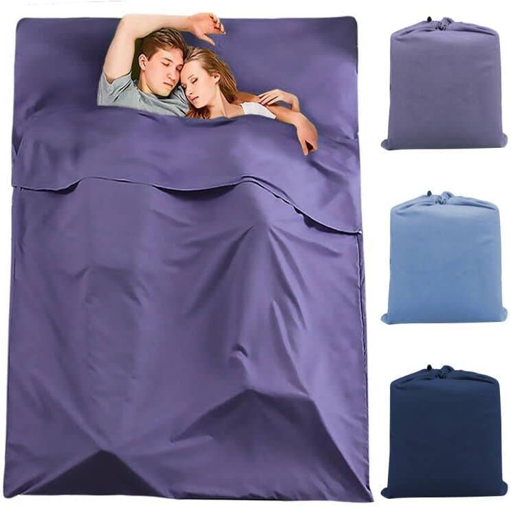 Mayper Saco de dormir forro camping hoja de viaje ligero hotel hoja compacto bolsa de dormir camping albergues juveniles