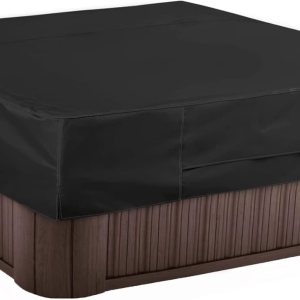 NettyPro Protector de bañera de hidromasaje, impermeable, para exteriores, para bañera de hidromasaje cuadrada, 86 x 86 pulgadas, color negro NettyPro Protector de bañera de hidromasaje, impermeable, para exteriores, para bañera de hidromasaje cuadrada, 86 x 86 pulgadas, color negro