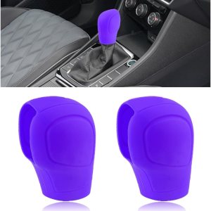 2 fundas de silicona para palanca de cambios de automóvil, cubierta antideslizante para pomo de palanca de cambios automático, protege eficazmente 2 fundas de silicona para palanca de cambios de automóvil, cubierta antideslizante para pomo de palanca de cambios automático, protege eficazmente