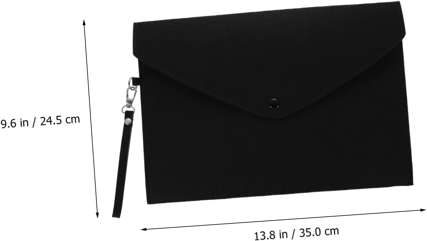 Ciieeo Bolsas de papel de fieltro, bolsas de almacenamiento de lápices, carpetas de fieltro con cremallera, bolsas de archivo de documentos, soporte