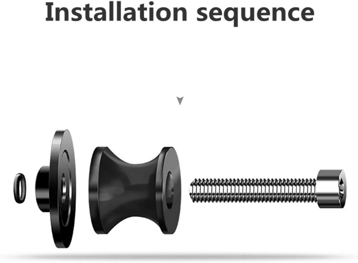 Carretes basculantes de motocicleta de 0.315 in0.394 in tornillos deslizantes para Kawasaki H2R H2 R 2015 2016-2021 Anticaída marco deslizante