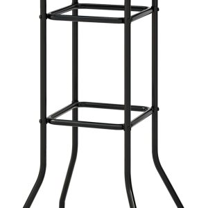 Tangkula Mesa de bar para patio, mesa redonda de altura de mostrador con mesa de vidrio templado y marco de metal resistente, mesa de cóctel al aire Tangkula Mesa de bar para patio, mesa redonda de altura de mostrador con mesa de vidrio templado y marco de metal resistente, mesa de cóctel al aire