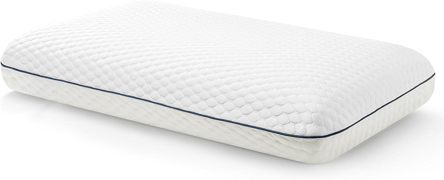 OTOSTAR Almohada de espuma viscoelástica, almohada de cama refrescante y ventilada con funda de almohada refrescante lavable, almohada de espuma