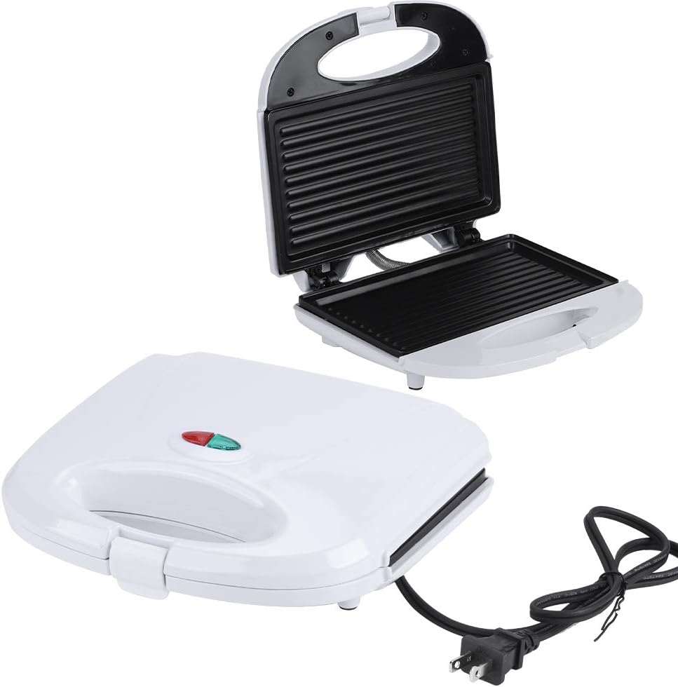 Sandwichera para hacer waffles Aigostar con superficie de rejilla profunda antiadherente para prensa de panini de huevos, parrilla Panini Press