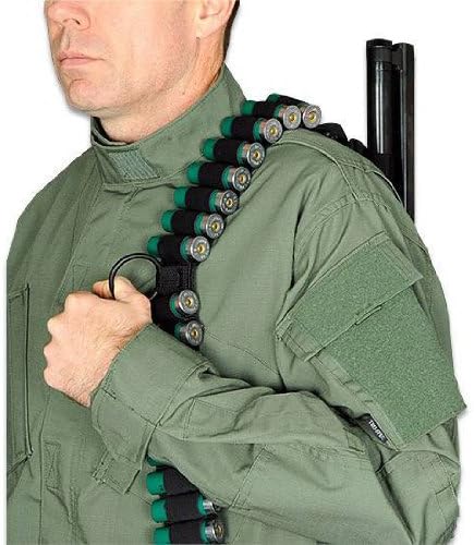 MOSSBERG 590 – Eslinga de munición para escopeta (25 conchas) fabricada en Estados Unidos.