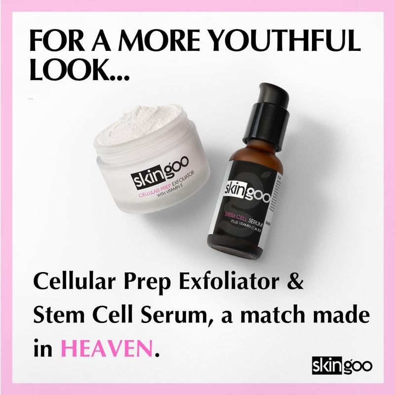 Cellular Prep Exfoliante facial, exfoliante facial natural y suave, 2 onzas