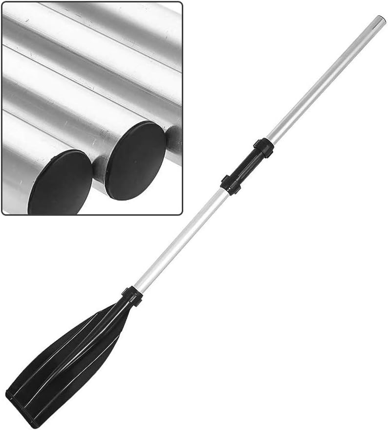 TOPINCN Aleación de aluminio ligero acanalado hoja kayak paletas barco remos para todo tipo de actividades acuáticas