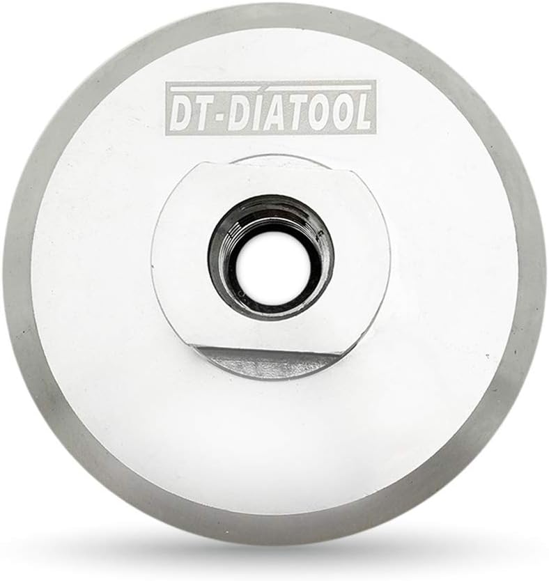 DT-DIATOOL Parte trasera de aluminio de la almohadilla de pulido de 3 pulgadas, almohadilla de respaldo de gancho con eje de 58 pulgadas, 11 para