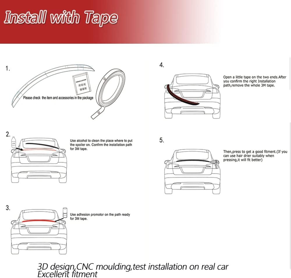 Alerón trasero Mk8 para Volkswagen VW Golf 8 Mk8 GTI R 2021-2023 Alerón de techo trasero Alerón de ventana superior Outlet de fábrica (negro