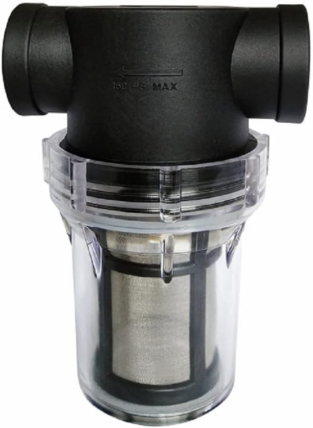 Colador en línea hembra NPT de 34 pulgadas con pantalla de filtro de acero inoxidable de malla 100, filtro de sedimentos para tanque de agua de