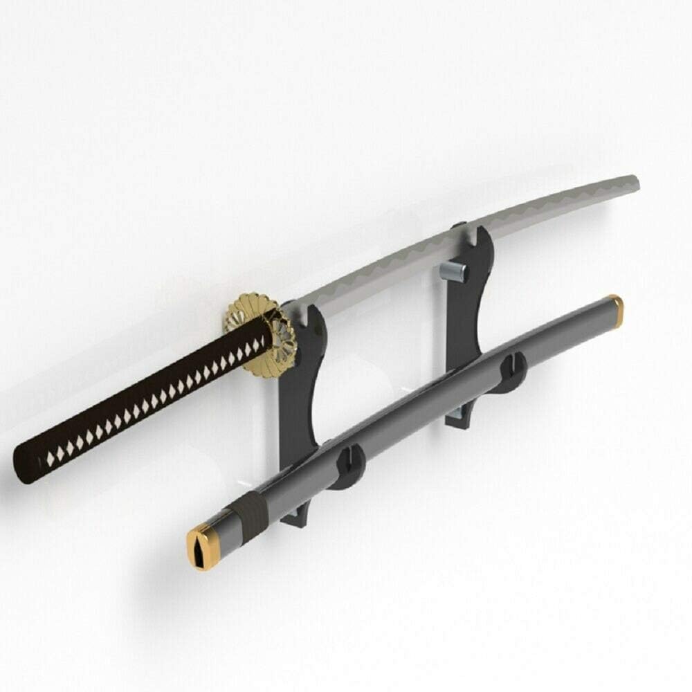 Soporte de espada, gancho de espada, acrílico de dos capas montado en la pared Samurai Sword Stand Stand Display Stand Support All Swords