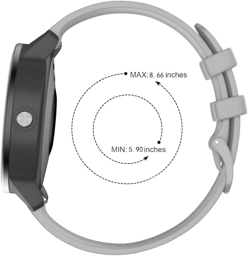 ISABAKE Vivoactive – Correa compatible con 3 bandas de 0.78 pulgadas, silicona suave, Vivoactive, 3 pulseras de repuesto para Venu SqGalaxy Active