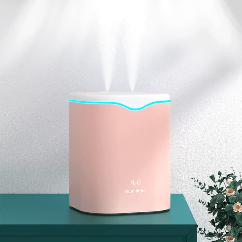 Humidificadores de niebla para dormitorio, habitación grande, oficina en casa, humidificador USB de doble puerto de pulverización, humidificadores