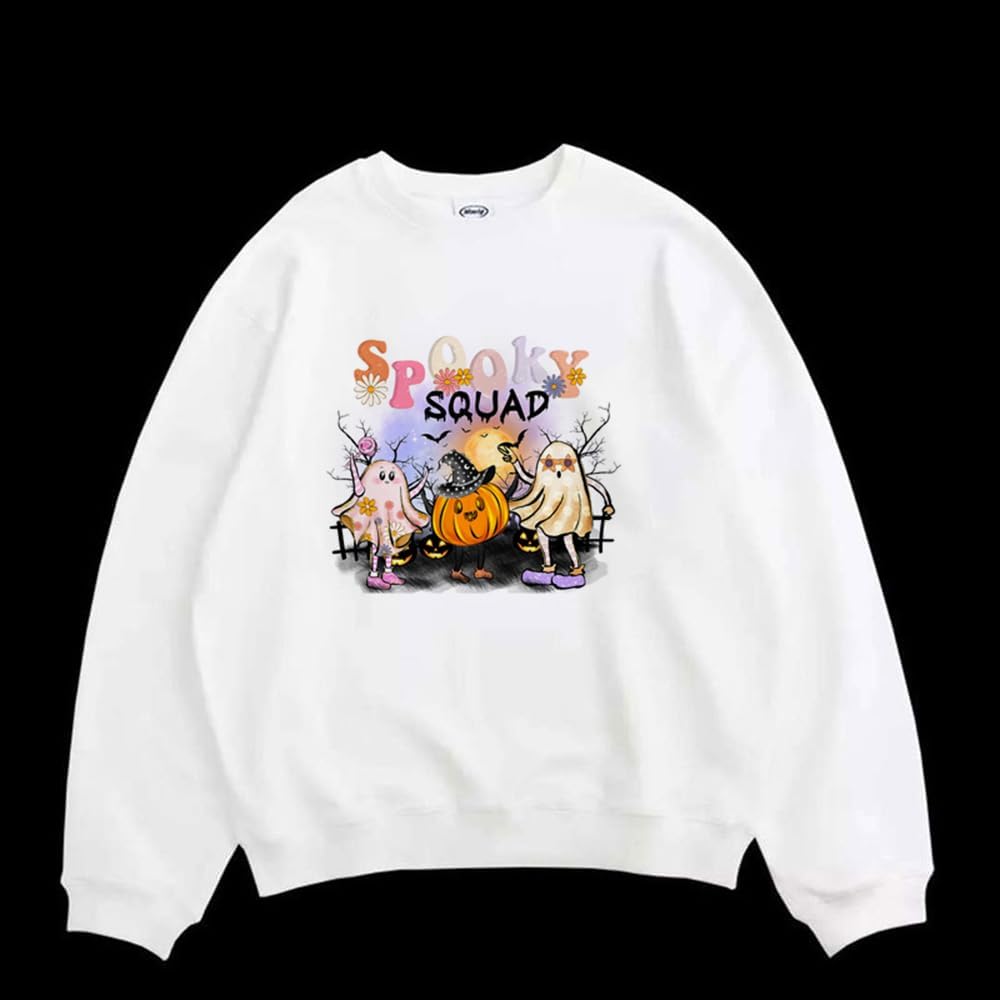 Adhesivos de transferencia de calor para camisetas para planchar para Halloween, parches adhesivos de calabaza, fantasma, calaveras, globos