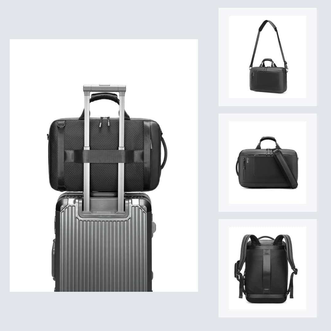 Business Smart – Mochila ligera profesional, extra grande aprobada para vuelos de 25 litros, resistente al agua, duradera, de 17 pulgadas, Negro -,