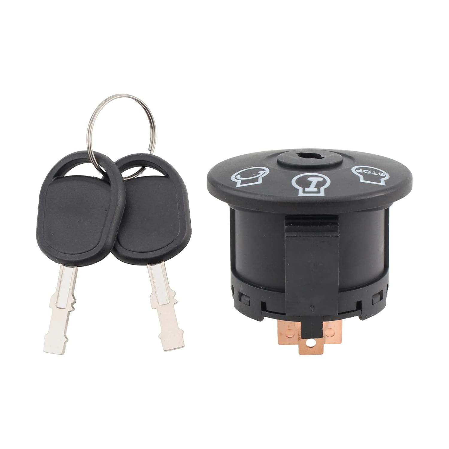 725-04228 Interruptor de arranque de encendido de 3 posiciones con llave para Troy-Bilt, para Craftsman, para Cub Cadet, para MTD, Reemplazar por
