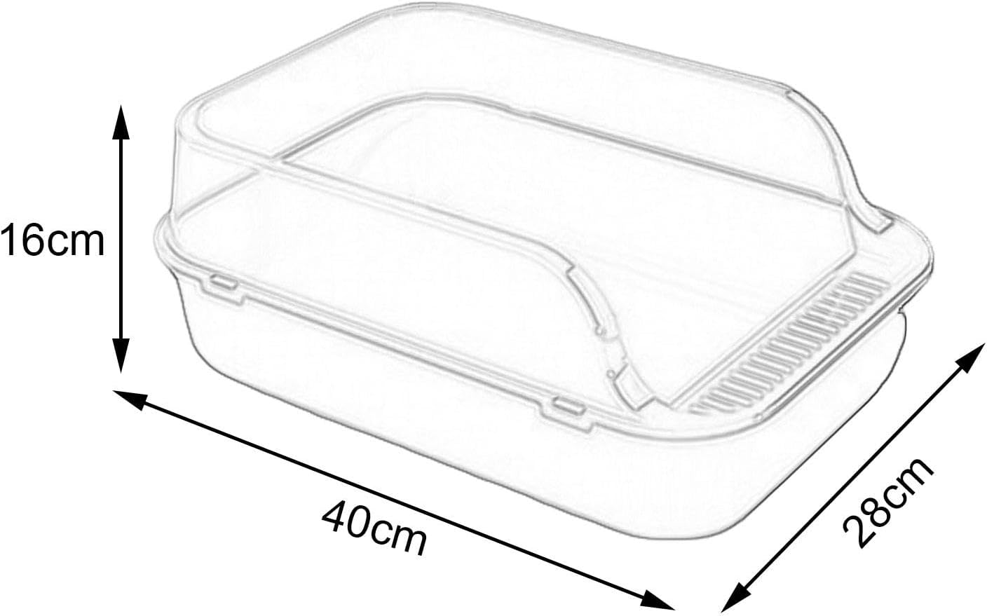 Caja de arena para gatos, bandeja de arena para mascotas, fácil de limpiar, bandeja de arena semicerrada para gatitos, inodoro para gatos pequeños,