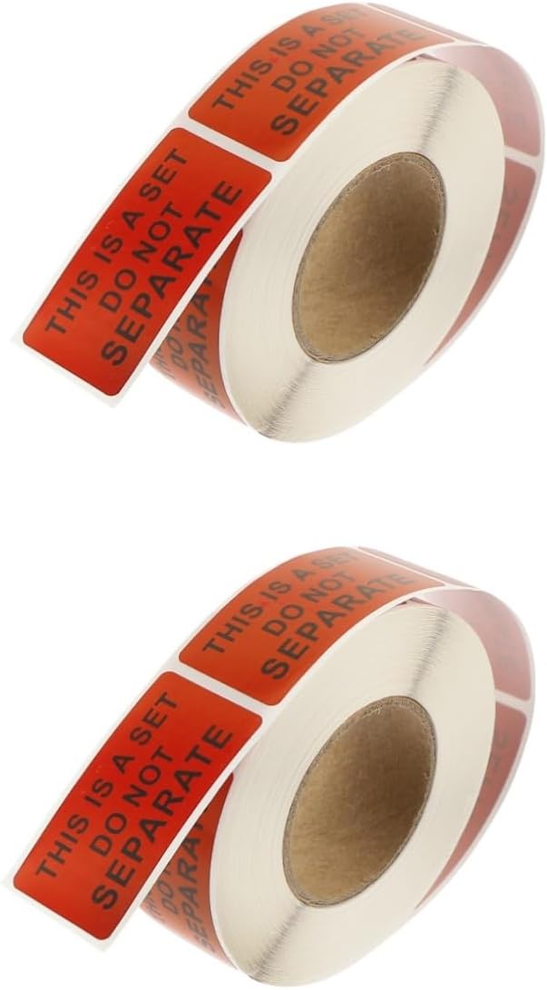 SEWACC 2 Rolls Set do not Remove Label do not Bend Stickers do not Separate Stickers Shipping Warning Sticker Warning Label Stickers Shipping