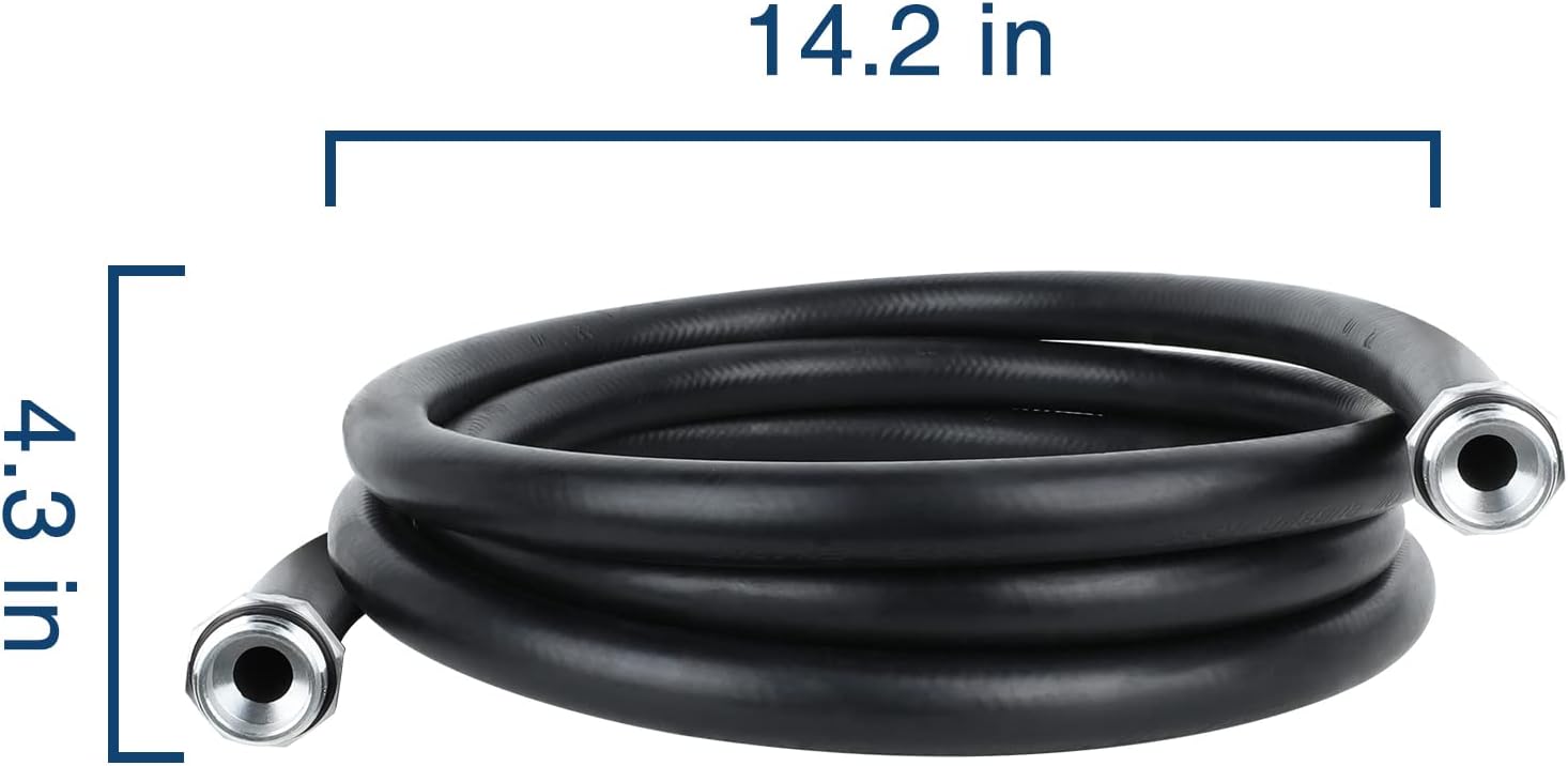 Manguera de transferencia, manguera de combustible de 1 pulgada x 20 pies para dispensar grasa de combustible diésel, aceites de petróleo de