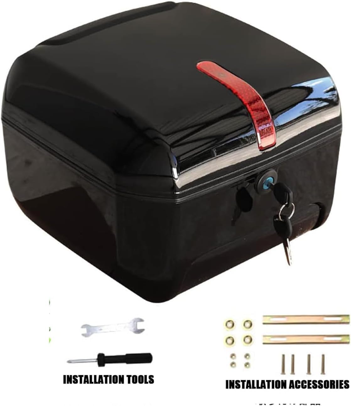 Funda superior para motocicleta, caja trasera para motocicleta, maletero, motocicleta, scooter, caja de equipaje de cola, funda de almacenamiento