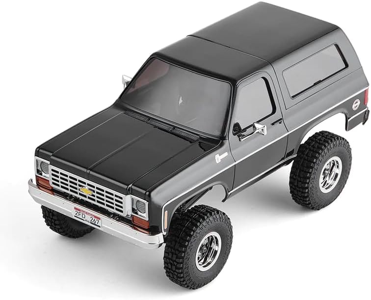 Helidirect FMS 124 FCX24 K5 Blazer RTR 4WD 5.0 mih Interruptor de 2 velocidades con transmisor RC de 2.4 GHz y receptor 2 en 1 – Juguete de control