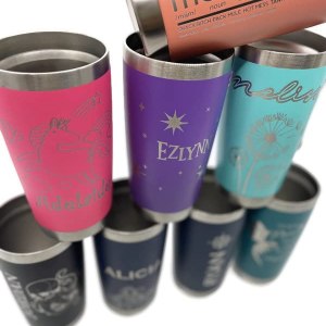 Personalized Engraved Stainless Steel Travel Tumbler Mug FREE SHIPPING (Designs 1-16) Personalized Engraved Stainless Steel Travel Tumbler Mug FREE SHIPPING (Designs 1-16)