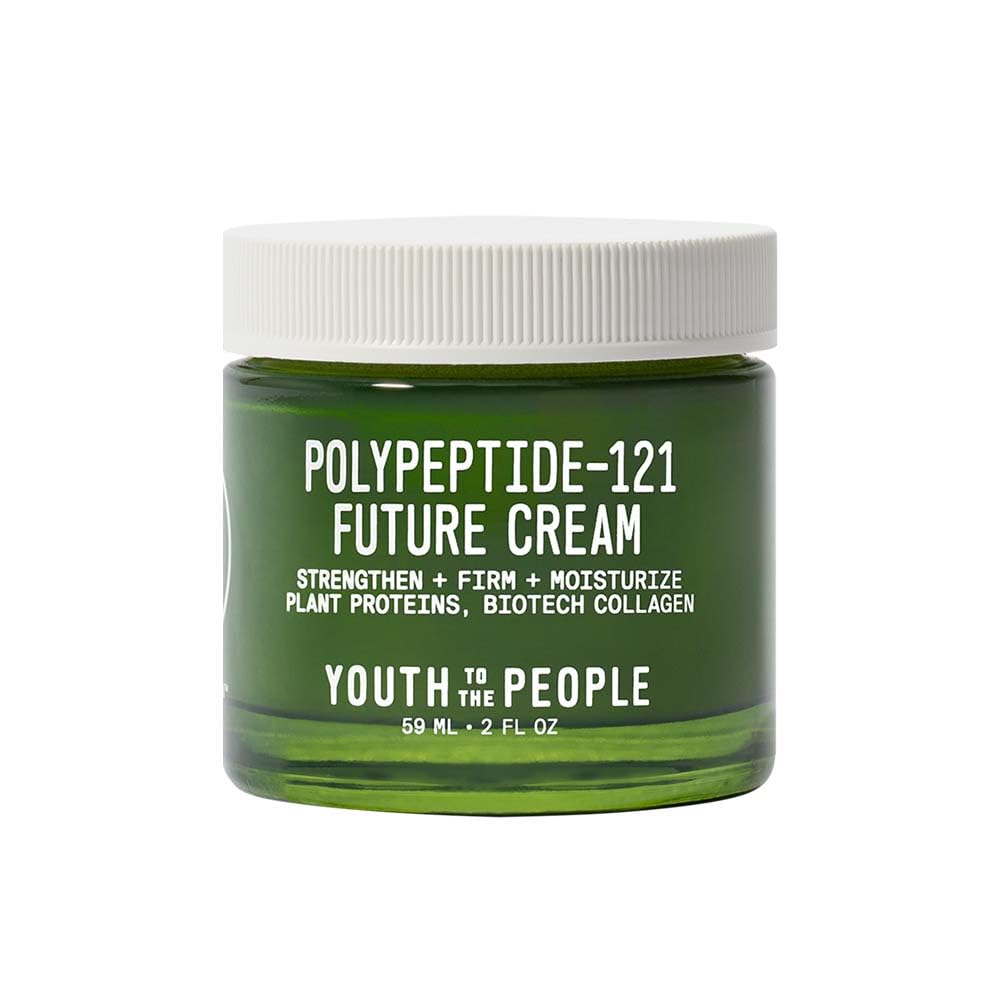 Youth To The People Crema polipeptídica 121, crema hidratante y reafirmante y crema de colágeno para piel seca, cuidado de la piel rico en ceramidas