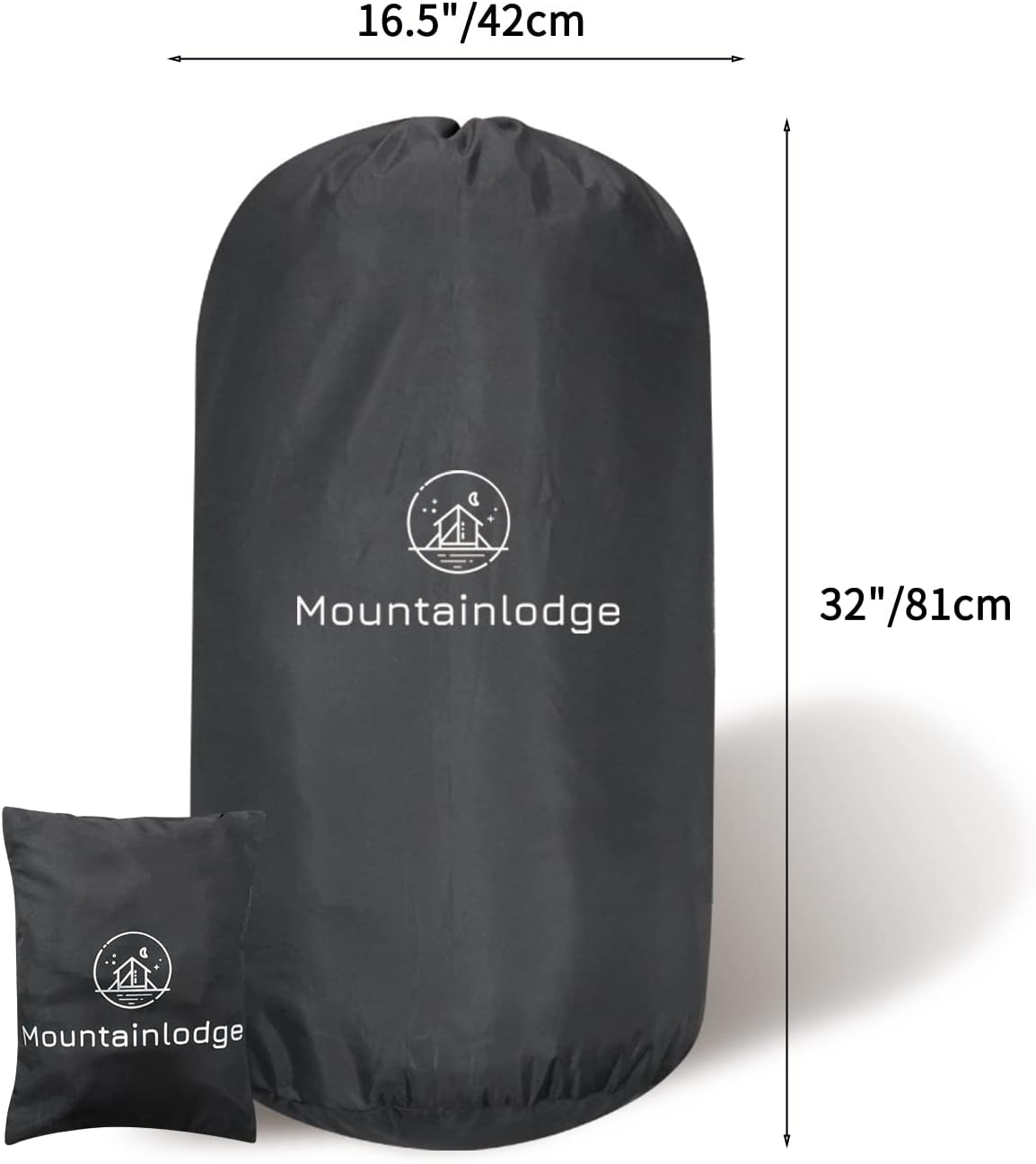 Saco de almacenamiento para saco de dormir de poliéster 110L y malla, capacidad extra grande para saco de dormir, senderismo, viajes y camping