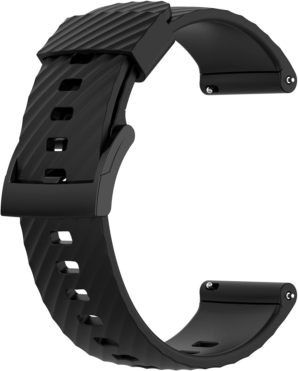 TenCloud Correas de repuesto compatibles con Ticwatch Pro 5, correas de reloj ajustables de silicona suave impermeable, pulsera deportiva de 0.99