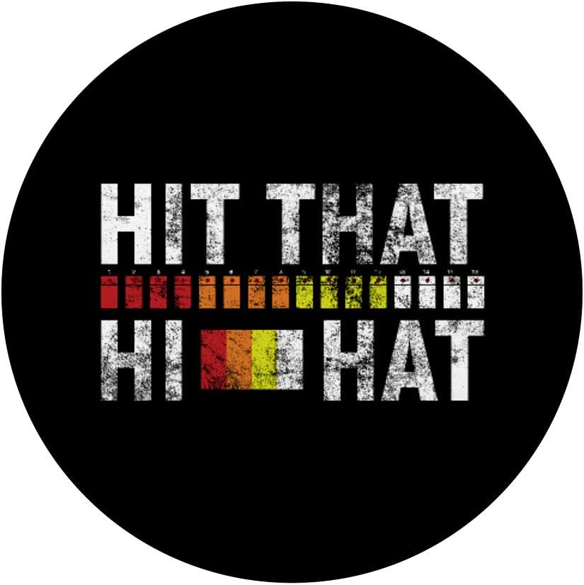 808 Hit That Hi Hat – Máquina de tambor Roland 808 – PopSockets Grip and Stand for Phones and Tablets
