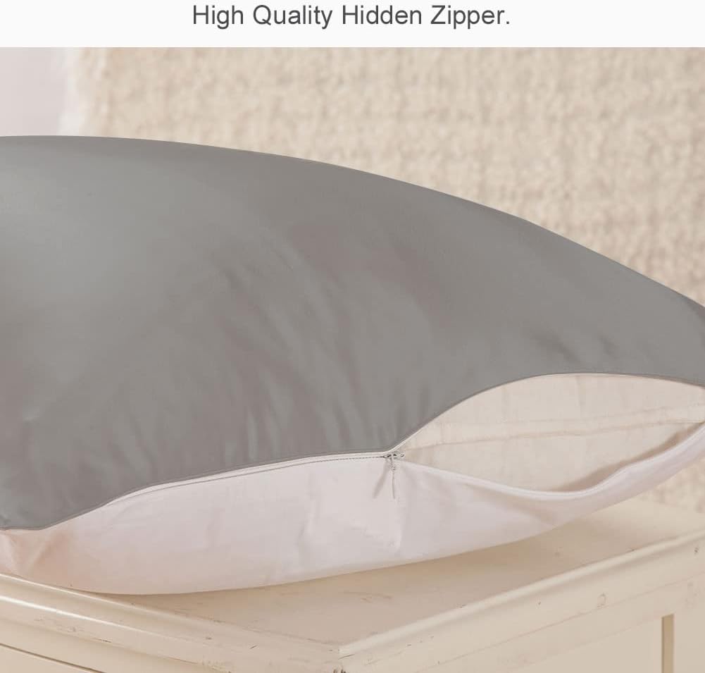 THXSILK Funda de almohada de seda de morera 100% pura con parte inferior de algodón para cabello y piel, fundas de almohada de seda de morera de