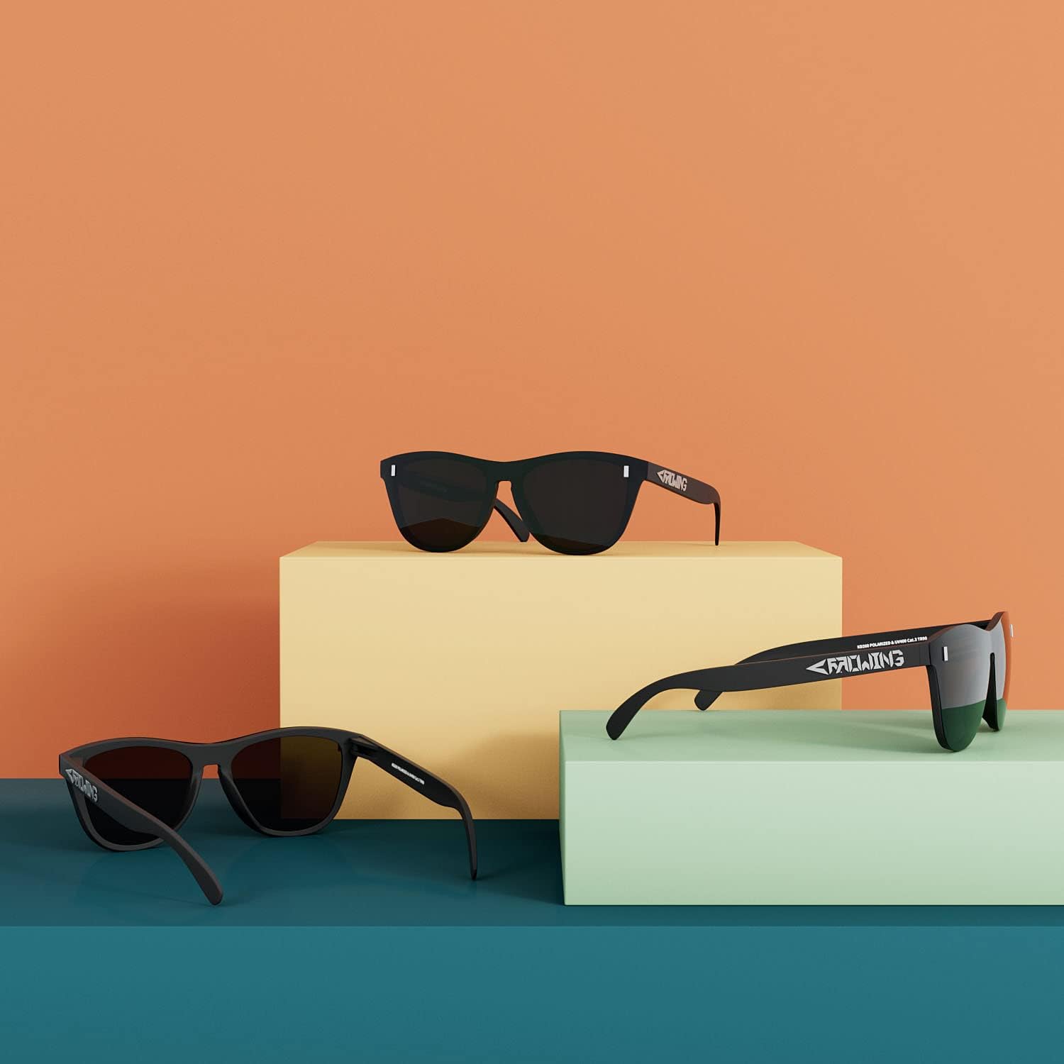 ROCKNIGHT HD polarizado UV400 protección antideslumbrante ligero gafas de sol TR90 marco