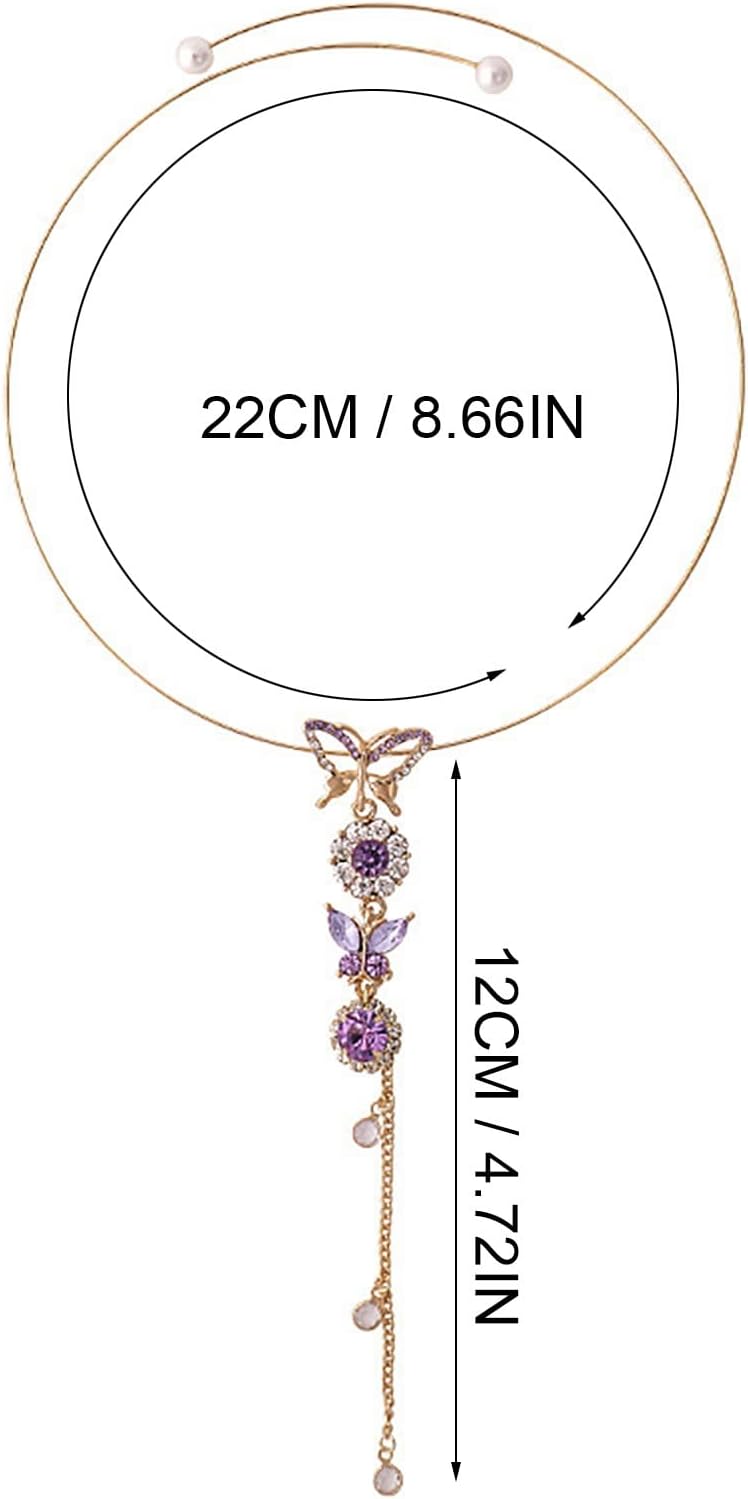 Necklaces for Teen Girls Trendy Girls Diamond Pearl Open Present Tassel Necklace Pendant Rose Pendant Necklace