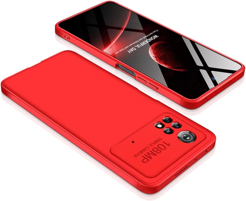 Case for Xiaomi Poco X4 Pro 5G for Case Shockproof Dustproof Silicone Hard PC Plastic Material Luxury Bumper Full Body Protection Anti-Scratch Thin