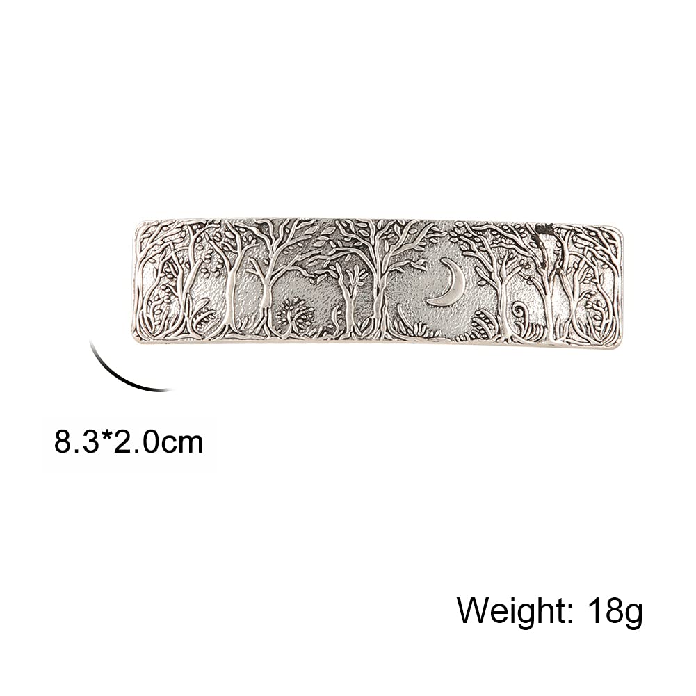 Kkjoy Pasadores de pelo grandes hechos a mano, pinzas para el cabello retro vintage de metal francés, horquillas vikingas con nudo celta, accesorio