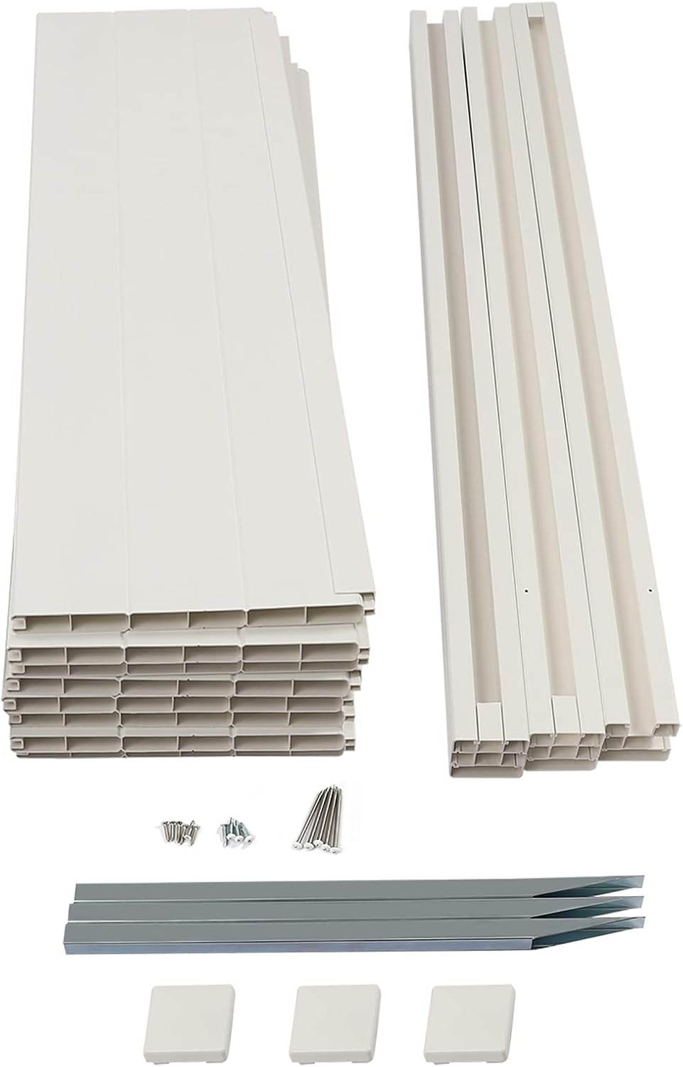 YETINGSHOP Pantalla de privacidad para exteriores, 2 paneles, 48 pulgadas de alto decorativo para aire acondicionado y basura, fácil montaje, vallas