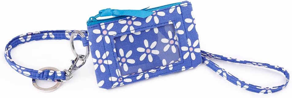 dandodo Combo de estuche de identificación con cremallera y cordón para mujer (varios equipos disponibles), llavero, cartera de identificación con