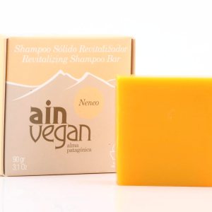 AIN – Barra de champú revitalizante vegana – Vegano con ingredientes naturales de Patagonia – Sólido para todo tipo de cabello – Anti encrespamiento AIN – Barra de champú revitalizante vegana – Vegano con ingredientes naturales de Patagonia – Sólido para todo tipo de cabello – Anti encrespamiento